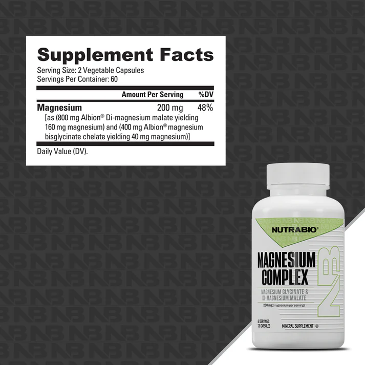 NUTRABIO Magnesio 200 MG - 120 CAPS - Imagen 3
