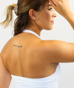Alternative view of Blast Muse Halter Top White