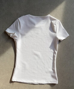 Alternative view of Blast Ribbed Tee - White
