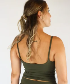 Alternative view of Blast Wide Tank Top Moss Green