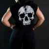 SC Crop Top Skull Logo Unitalla