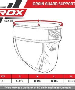 Alternative view of RDX H1 Groin Guard - Black