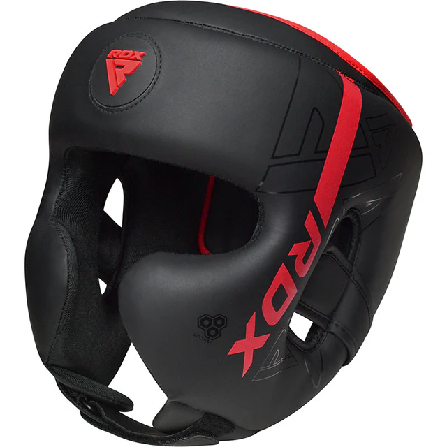 RDX F6 Kara Head Guard - Black/Red - Imagen 2
