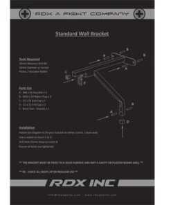 Alternative view of RDX Punch Bag Bracket