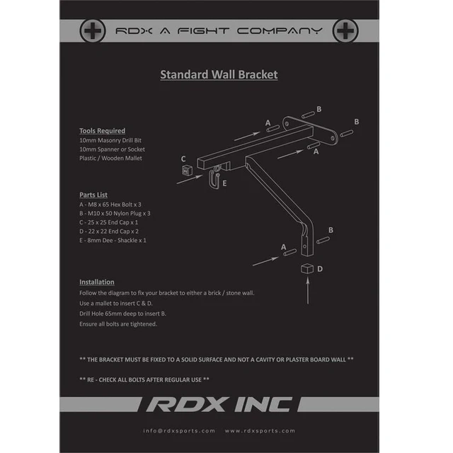 RDX Punch Bag Bracket - Imagen 2