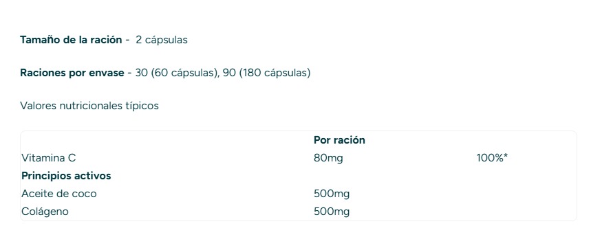 My Protein Cápsulas de Coco y Colágeno - Imagen 2
