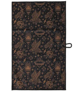 Alternative view of RF Towel - Black & Gum Flash