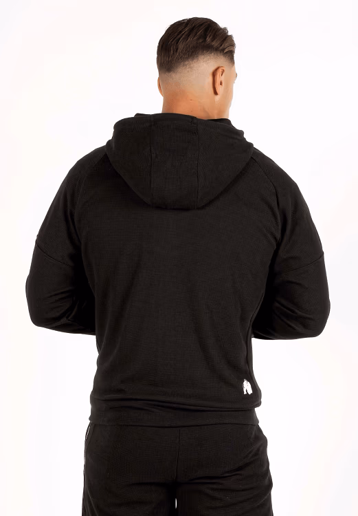 Harvey Hooded Track Jacket - Black - Imagen 2
