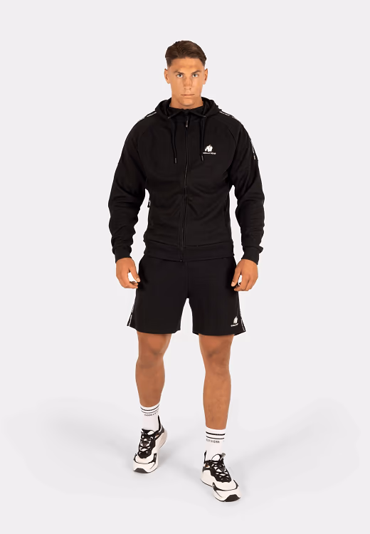 Harvey Hooded Track Jacket - Black - Imagen 3