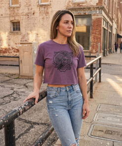 Alternative view of RF Shred The Norm Tiger - Crop Top