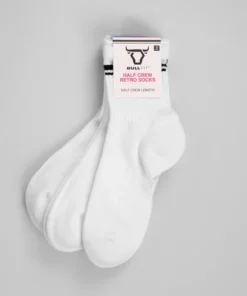 Bull Fit Tubular Performance Socks - White