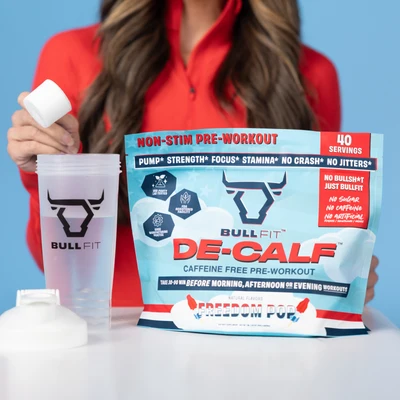 Bull Fit De-Calf Non-Stim Pre-Workout 40 Servidas- Helado - Imagen 4