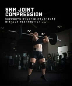 Gymreapers 5MM Knee Sleeves Black/White - Imagen 5