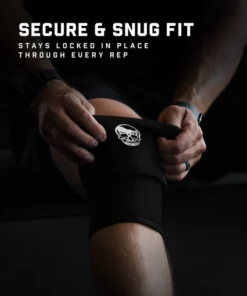 Gymreapers 5MM Knee Sleeves Black/White - Imagen 3