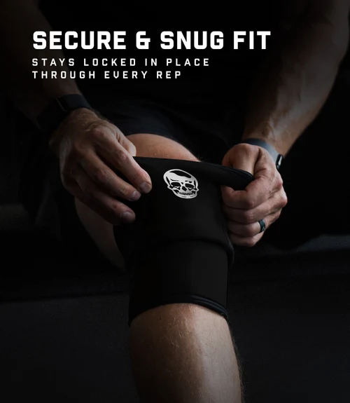 Gymreapers 5MM Knee Sleeves Black/White - Imagen 3