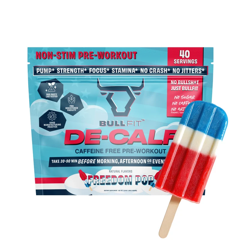 Bull Fit De-Calf Non-Stim Pre-Workout 40 Servidas- Helado
