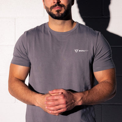 Bull Fit Tubular Performance Tee Grey - Imagen 3