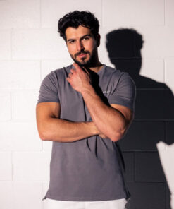 Alternative view of Bull Fit Tubular Performance Tee Grey