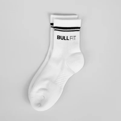 Bull Fit Tubular Performance Socks - White - Imagen 2