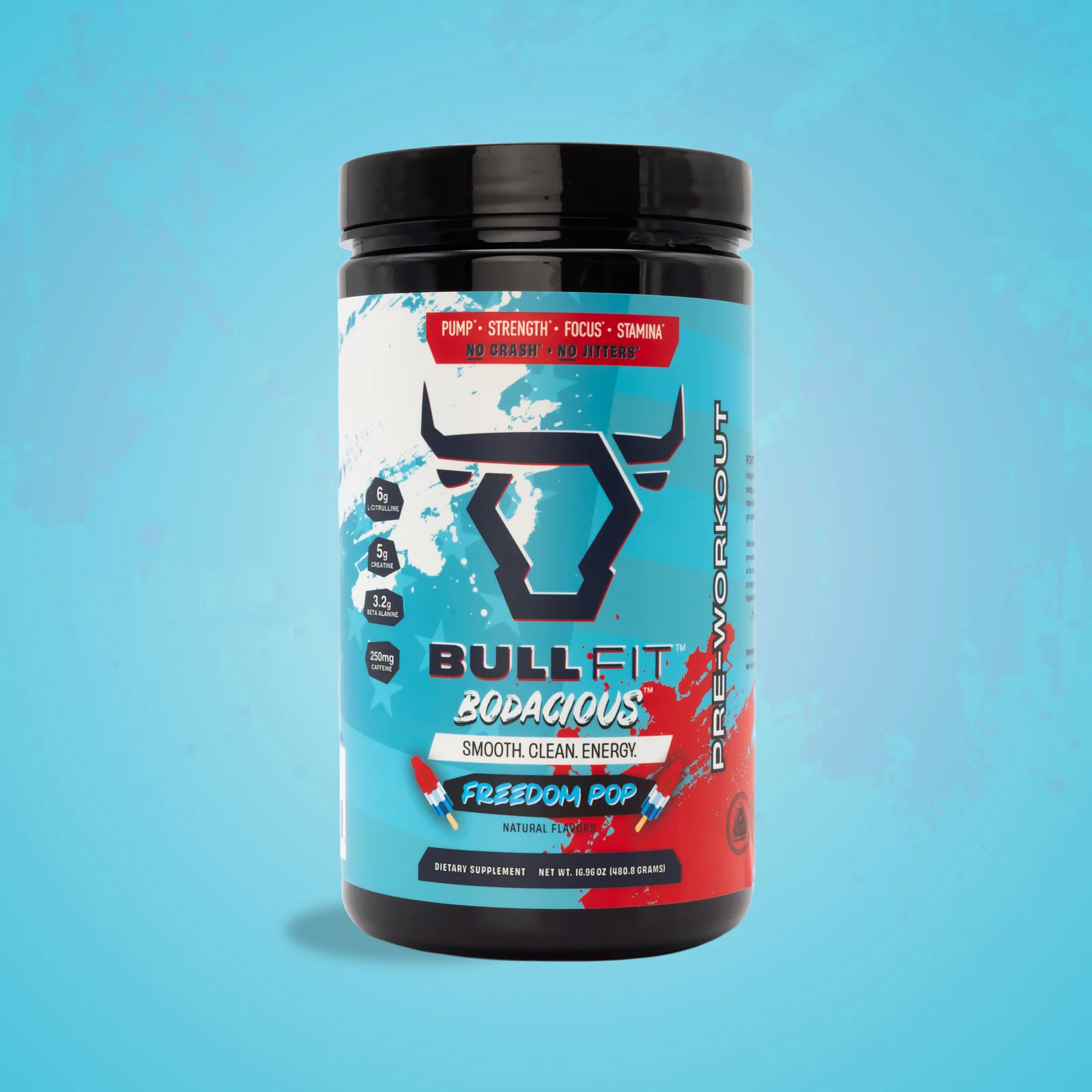 Bull Fit Bodacious Pre-Workout- Helado - 20 Serv