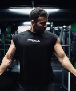 Alternative view of SC Cropped Tank Fire Head - Black