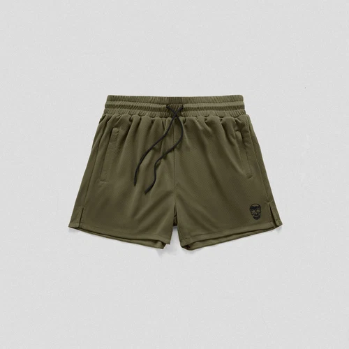 Gymreapers Core Skull Mesh Shorts - 3 Pack - Khaki Green/Navy/Storm - Imagen 2