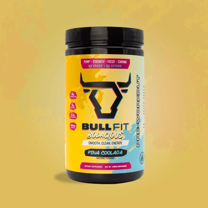 Bull Fit Bodacious Pre-Workout- Piña Colada - 20 Serv