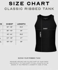Gym reapers Ribbed Tank - Black - Imagen 4