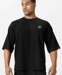 Alternative view of GW Russell Oversized T-Shirt - Black