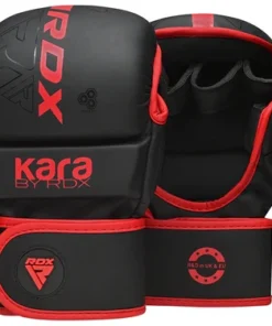 RDX F6 KARA MMA Guantes de Sparring Shooter 7oz Negro/Rojo