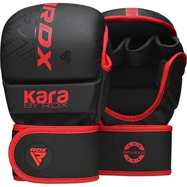 RDX F6 KARA MMA Guantes de Sparring Shooter 7oz Negro/Rojo