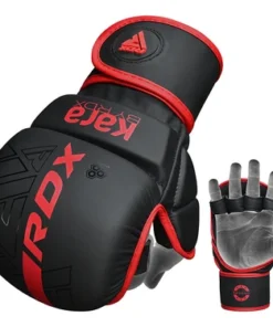 Alternative view of RDX F6 KARA MMA Guantes de Sparring Shooter 7oz Negro/Rojo